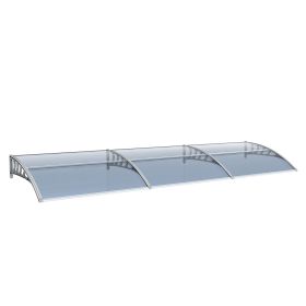 Awning for Door Entrance Window, 38x120 Inch Window Canopy Exterior, UV Rain Snow Protection for House Porch Patio Deck